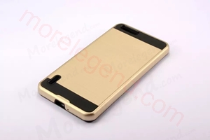 Picture of 2 In 1 Striated Metal Case With Card Slot For Huawei Hornor 6Plus